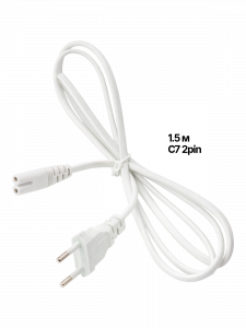 Кабель питания сетевой C7 1.5м Орбита OT-ELS05 Белый